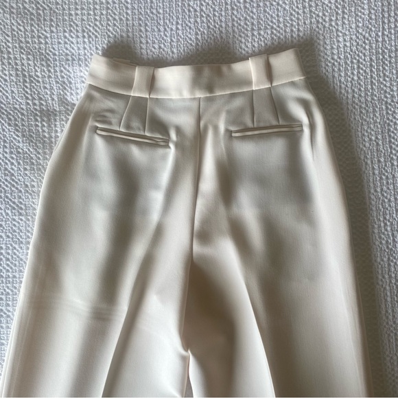 Irena Highwaisted Tailored Pant in Ivory - Picture 8 of 12